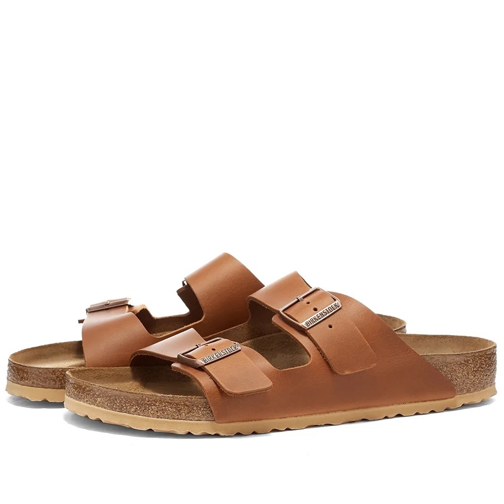 Birkenstock Arizona - Antique Pull Cognac - 39 N